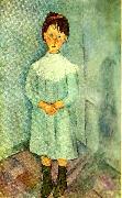 flicka i blatt Amedeo Modigliani